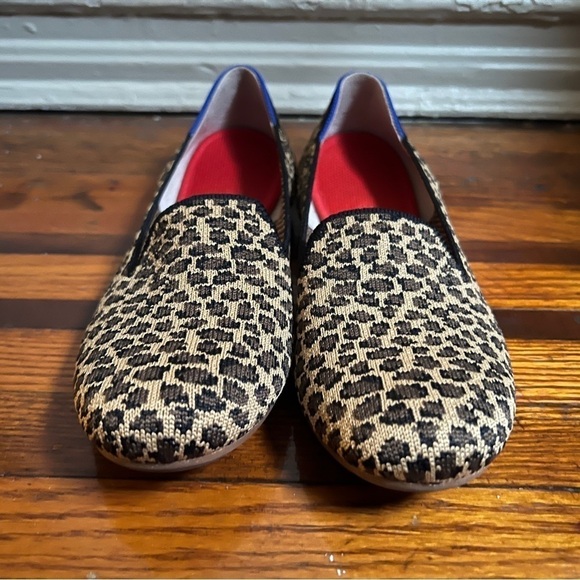 Rothy's Women's The Loafer Flats Slip-on Shoe Little Cat Leopard, size 7 - Picture 8 of 8
